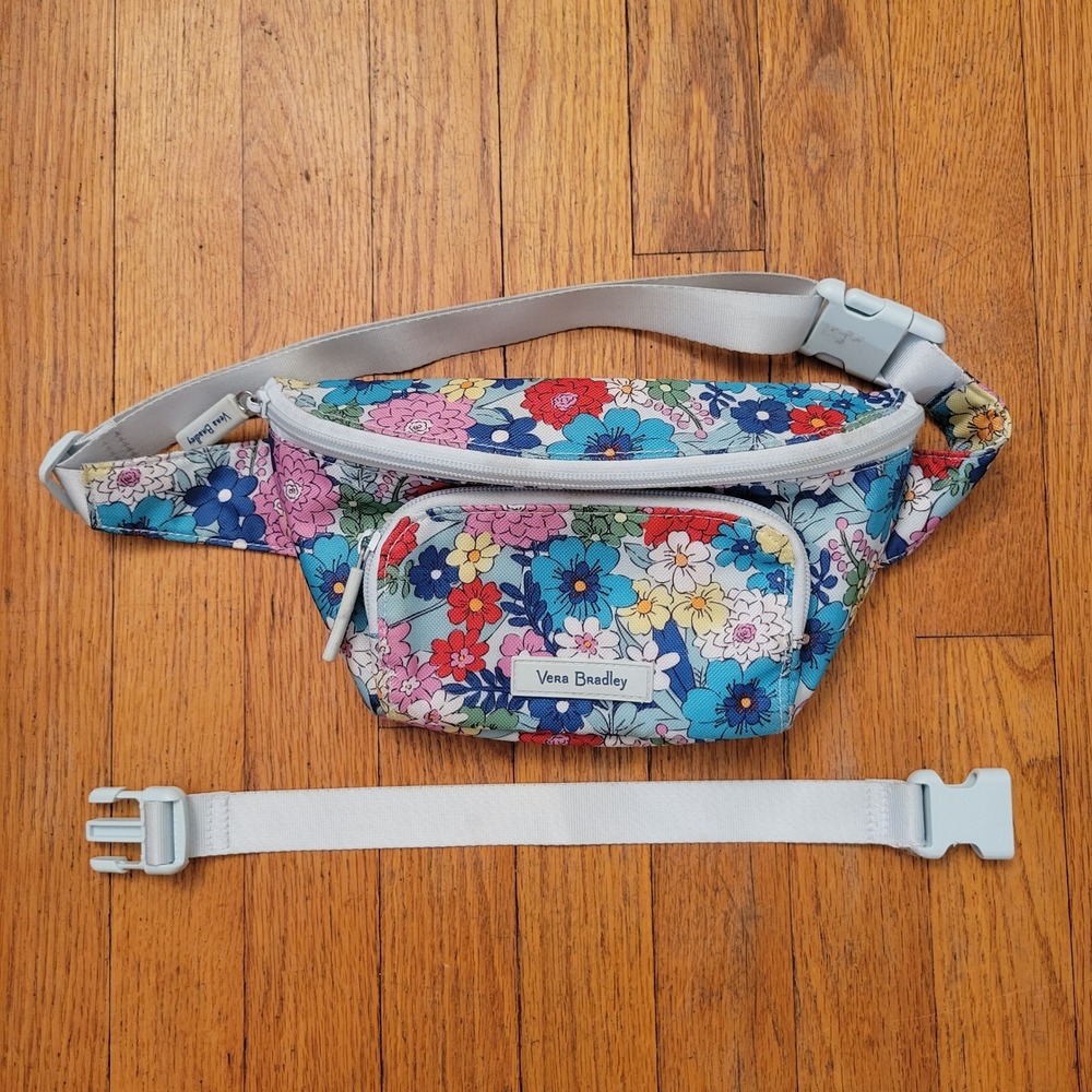 Vera Bradley Fanny Pack Floral Waist Bum Bag‎ Sling Crossbody Travel Vacation